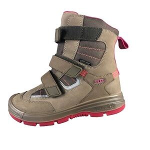 Keen Kids Waterproof Leather Redwood Winter Snow Boots